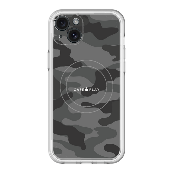 スリムプロテクションプレミアムケース with MagSafe［ Camouflage - Black ］