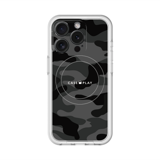 スリムプロテクションプレミアムケース with MagSafe［ Camouflage - Black ］