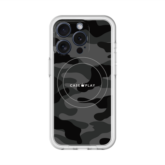 スリムプロテクションプレミアムケース with MagSafe［ Camouflage - Black ］