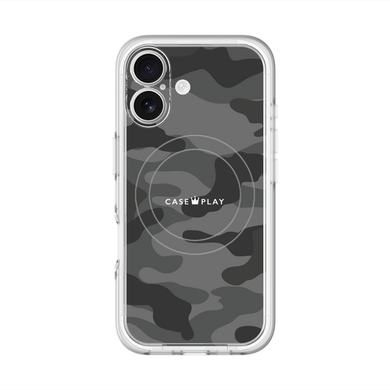 スリムプロテクションプレミアムケース with MagSafe［ Camouflage - Black ］