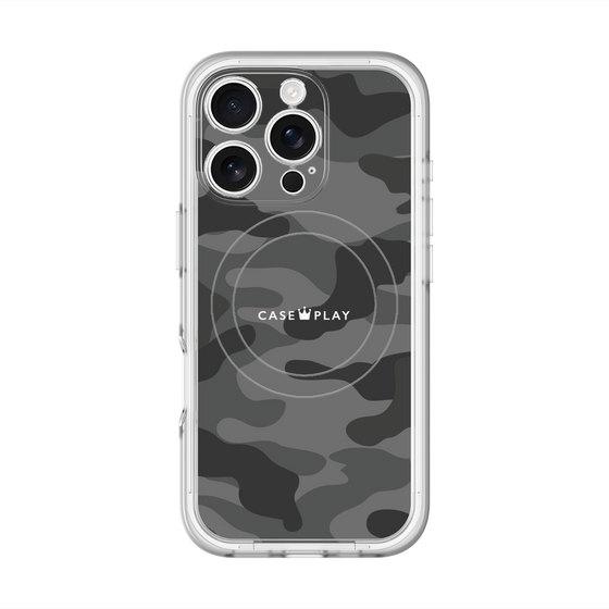 スリムプロテクションプレミアムケース with MagSafe［ Camouflage - Black ］