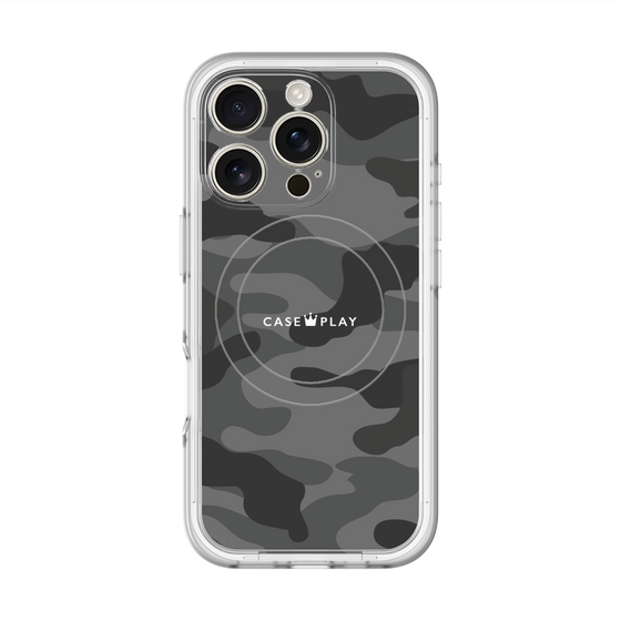 スリムプロテクションプレミアムケース with MagSafe［ Camouflage - Black ］