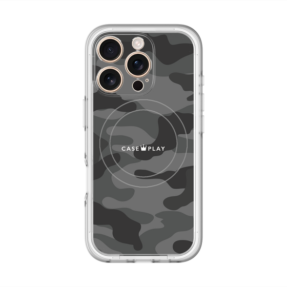 スリムプロテクションプレミアムケース with MagSafe［ Camouflage - Black ］