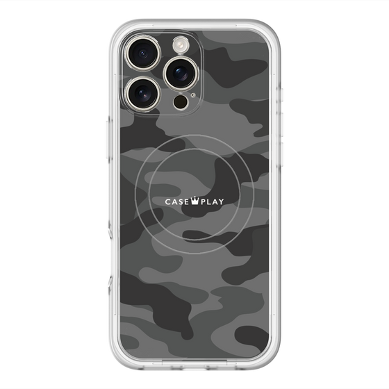 スリムプロテクションプレミアムケース with MagSafe［ Camouflage - Black ］