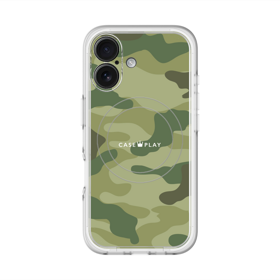 スリムプロテクションプレミアムケース with MagSafe［ Camouflage - Green ］