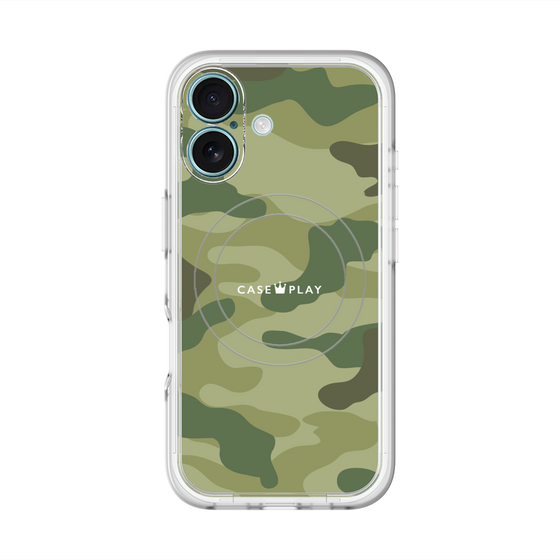 スリムプロテクションプレミアムケース with MagSafe［ Camouflage - Green ］