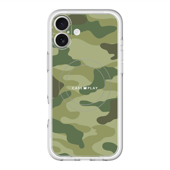 スリムプロテクションプレミアムケース with MagSafe［ Camouflage - Green ］