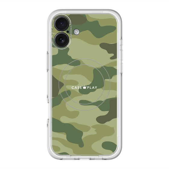 スリムプロテクションプレミアムケース with MagSafe［ Camouflage - Green ］