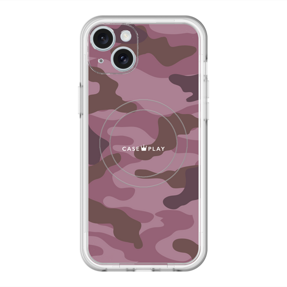 スリムプロテクションプレミアムケース with MagSafe［ Camouflage - Pink ］
