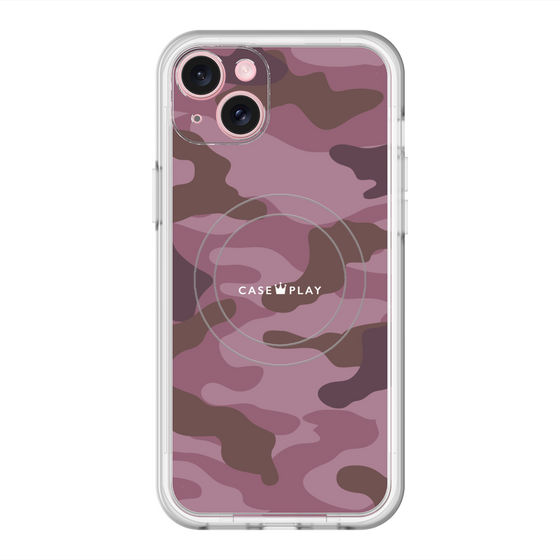 スリムプロテクションプレミアムケース with MagSafe［ Camouflage - Pink ］