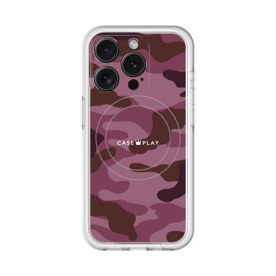 スリムプロテクションプレミアムケース with MagSafe［ Camouflage - Pink ］