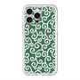 スリムプロテクションプレミアムケース with MagSafe［ 唐草模様 - Green ］