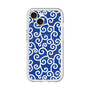 スリムプロテクションプレミアムケース with MagSafe［ 唐草模様 - Blue ］