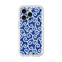スリムプロテクションプレミアムケース with MagSafe［ 唐草模様 - Blue ］