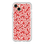 スリムプロテクションプレミアムケース with MagSafe［ 唐草模様 - Red ］