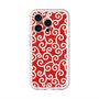 スリムプロテクションプレミアムケース with MagSafe［ 唐草模様 - Red ］