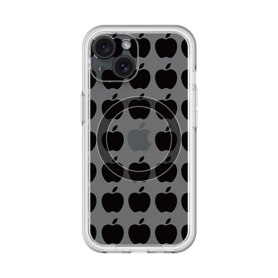 スリムプロテクションプレミアムケース with MagSafe［ Apple - Black ］