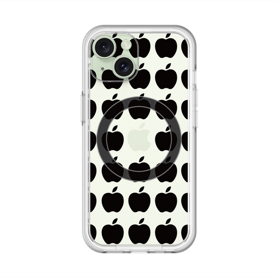 スリムプロテクションプレミアムケース with MagSafe［ Apple - Black ］