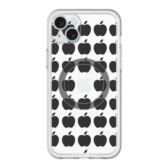 スリムプロテクションプレミアムケース with MagSafe［ Apple - Black ］