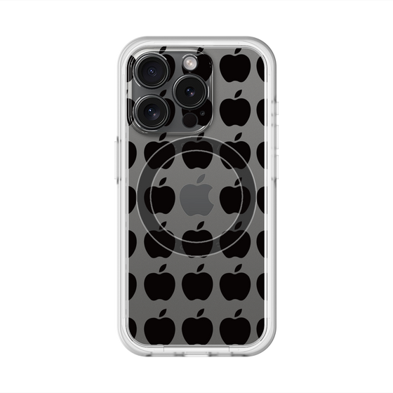 スリムプロテクションプレミアムケース with MagSafe［ Apple - Black ］
