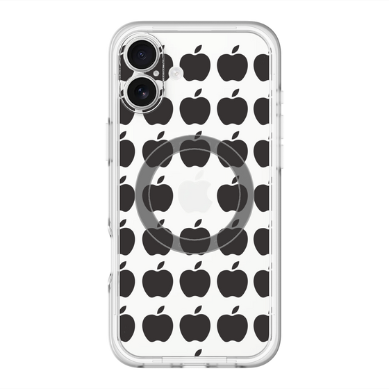 スリムプロテクションプレミアムケース with MagSafe［ Apple - Black ］