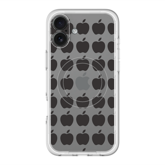 スリムプロテクションプレミアムケース with MagSafe［ Apple - Black ］