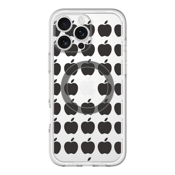 スリムプロテクションプレミアムケース with MagSafe［ Apple - Black ］
