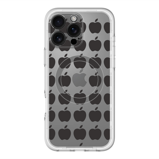 スリムプロテクションプレミアムケース with MagSafe［ Apple - Black ］