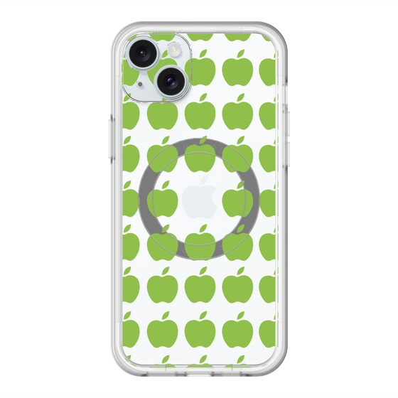 スリムプロテクションプレミアムケース with MagSafe［ Apple - Green ］