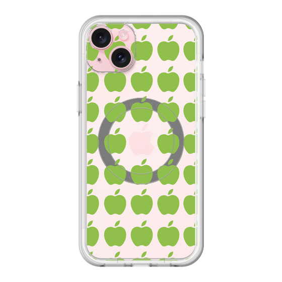 スリムプロテクションプレミアムケース with MagSafe［ Apple - Green ］