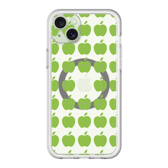 スリムプロテクションプレミアムケース with MagSafe［ Apple - Green ］