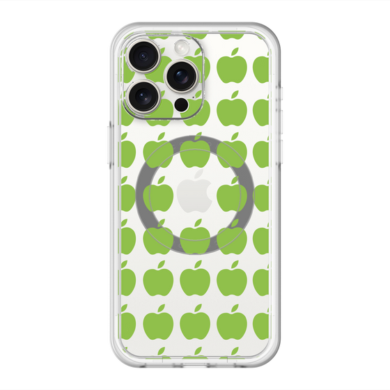 スリムプロテクションプレミアムケース with MagSafe［ Apple - Green ］