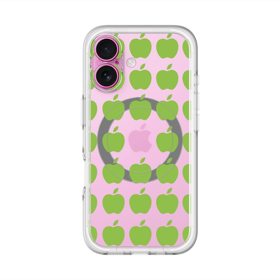 スリムプロテクションプレミアムケース with MagSafe［ Apple - Green ］