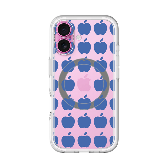 スリムプロテクションプレミアムケース with MagSafe［ Apple - Blue ］