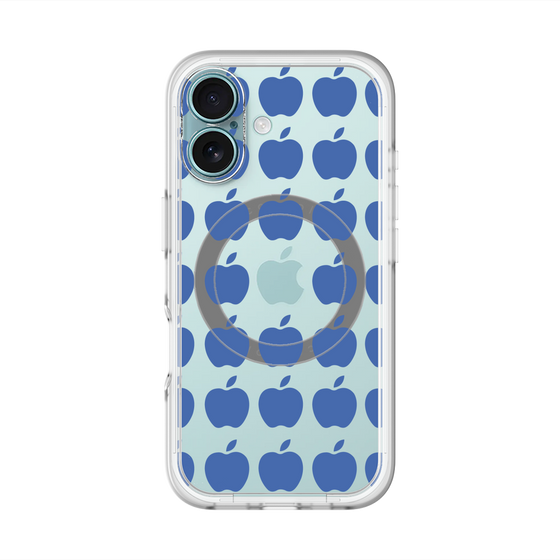 スリムプロテクションプレミアムケース with MagSafe［ Apple - Blue ］