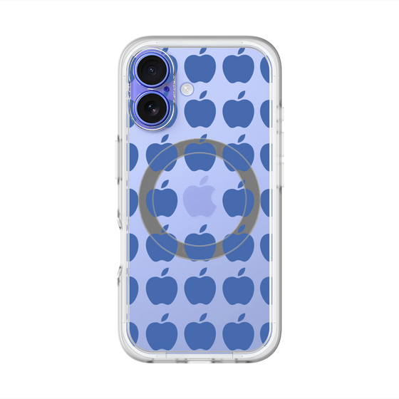 スリムプロテクションプレミアムケース with MagSafe［ Apple - Blue ］