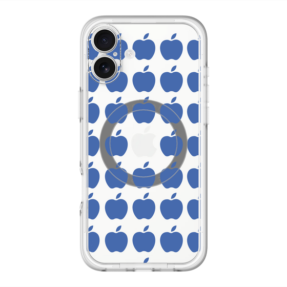 スリムプロテクションプレミアムケース with MagSafe［ Apple - Blue ］