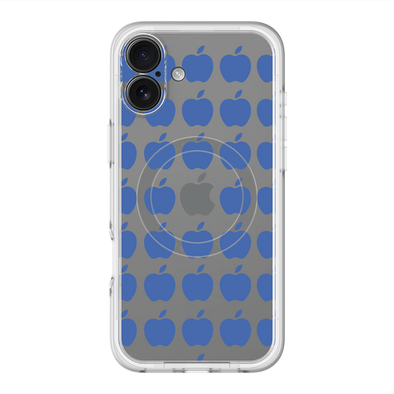 スリムプロテクションプレミアムケース with MagSafe［ Apple - Blue ］