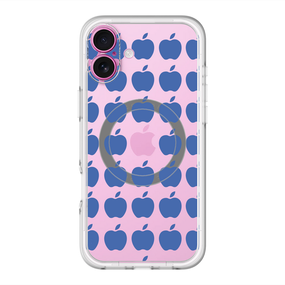 スリムプロテクションプレミアムケース with MagSafe［ Apple - Blue ］