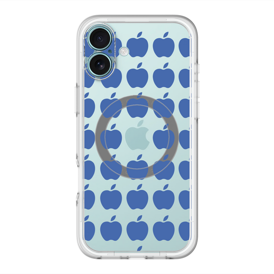 スリムプロテクションプレミアムケース with MagSafe［ Apple - Blue ］