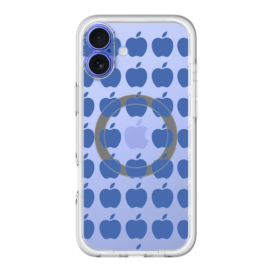 スリムプロテクションプレミアムケース with MagSafe［ Apple - Blue ］
