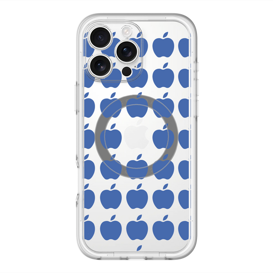 スリムプロテクションプレミアムケース with MagSafe［ Apple - Blue ］