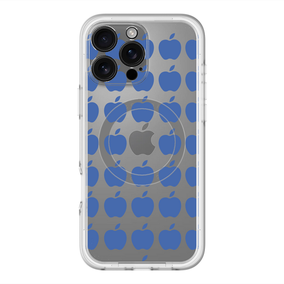 スリムプロテクションプレミアムケース with MagSafe［ Apple - Blue ］