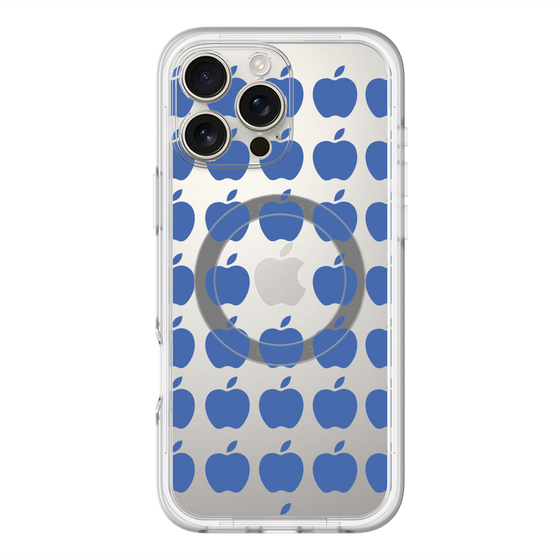 スリムプロテクションプレミアムケース with MagSafe［ Apple - Blue ］