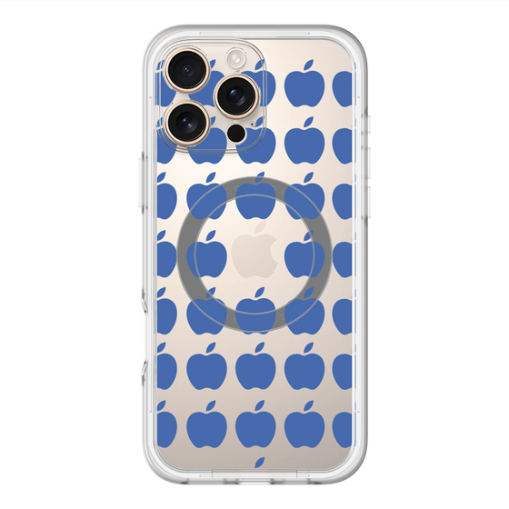 スリムプロテクションプレミアムケース with MagSafe［ Apple - Blue ］
