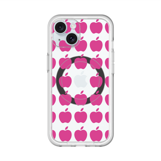 スリムプロテクションプレミアムケース with MagSafe［ Apple - Pink ］