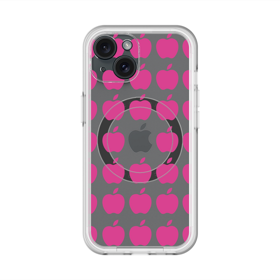スリムプロテクションプレミアムケース with MagSafe［ Apple - Pink ］