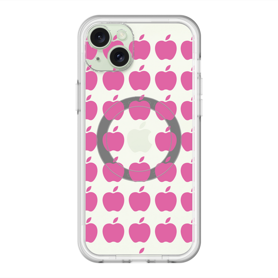 スリムプロテクションプレミアムケース with MagSafe［ Apple - Pink ］