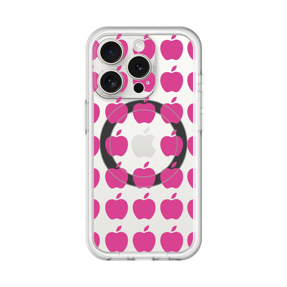 スリムプロテクションプレミアムケース with MagSafe［ Apple - Pink ］