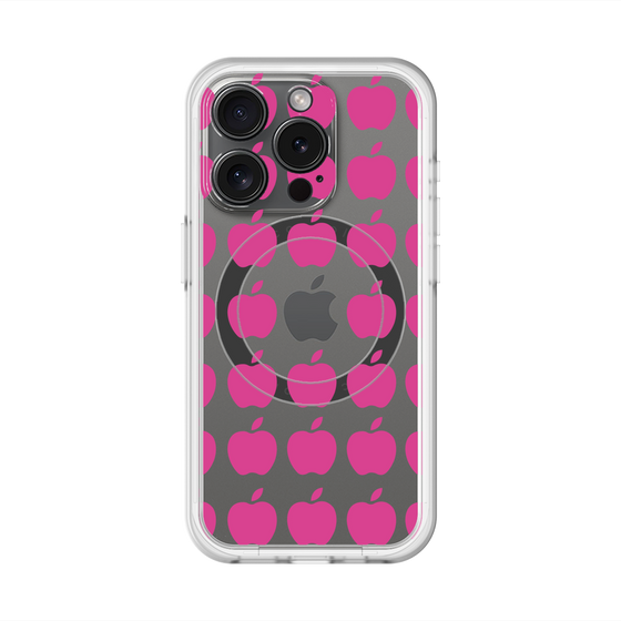 スリムプロテクションプレミアムケース with MagSafe［ Apple - Pink ］